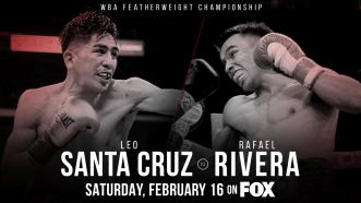 Mexico’s Rafael Rivera replaces injured Miguel Flores in a Feb. 16 featherweight title fight vs Leo Santa Cruz