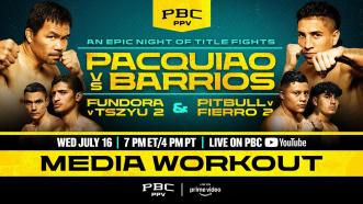 Pacquiao vs. Barrios MEDIA WORKOUT LIVESTREAM