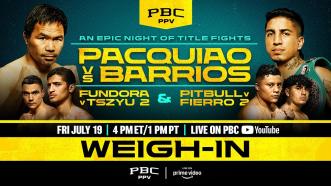 Pacquiao vs Barrios WEIGH-IN LIVESTREAM