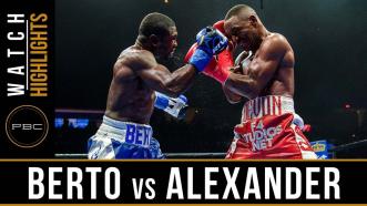 Berto vs Alexander - Watch Video Highlights | August 4, 2018