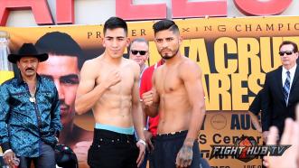 Abner Mares and Leo Santa Cruz weigh in