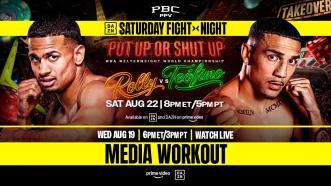 Rolly vs. Teofimo MEDIA WORKOUT LIVESTREAM