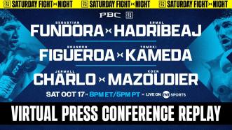 Fundora, Figueora, & Charlo VIRTUAL PRESS CONFERENCE REPLAY