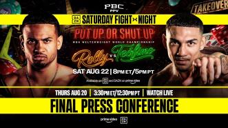 Rolly vs. Teofimo FINAL PRESS CONFERENCE LIVESTREAM