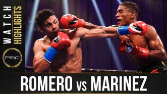 Romero vs Marinez - Watch Fight Highlights | August 15, 2020