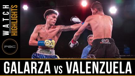 Galarza vs Valenzuela Highlights: September 27, 2016