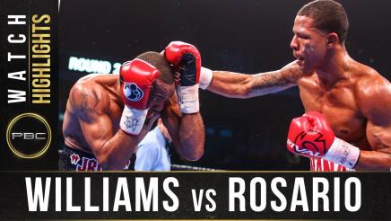 Williams vs Rosario - Watch Fight Highlights | January 18, 2020