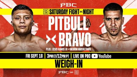 Pitbull vs Bravo WEIGH-IN LIVESTREAM