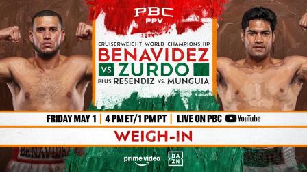Benavidez vs. Zurdo WEIGH-IN LIVE STREAM