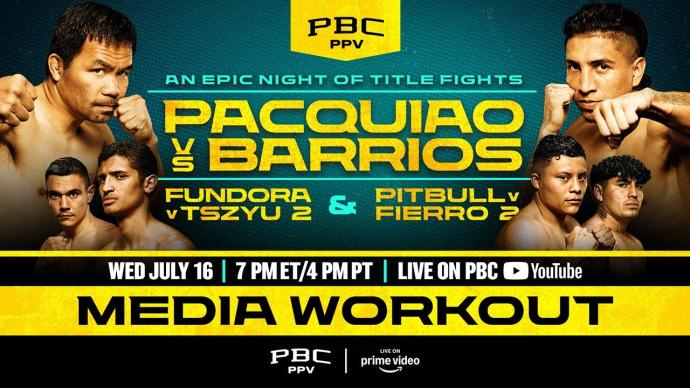 Pacquiao vs. Barrios MEDIA WORKOUT LIVESTREAM