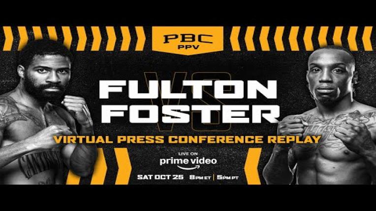 Embedded thumbnail for FULTON vs. FOSTER Virtual Press Conference Replay