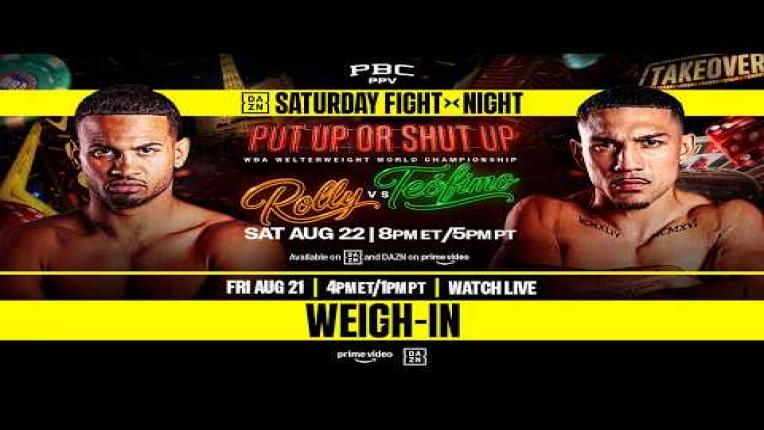 Embedded thumbnail for Rolly vs. Teofimo WEIGH-IN LIVESTREAM