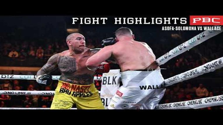 Embedded thumbnail for PBC FIGHT HIGHLIGHTS: Asofa-Solomona vs Wallace | APRIL 4, 2026