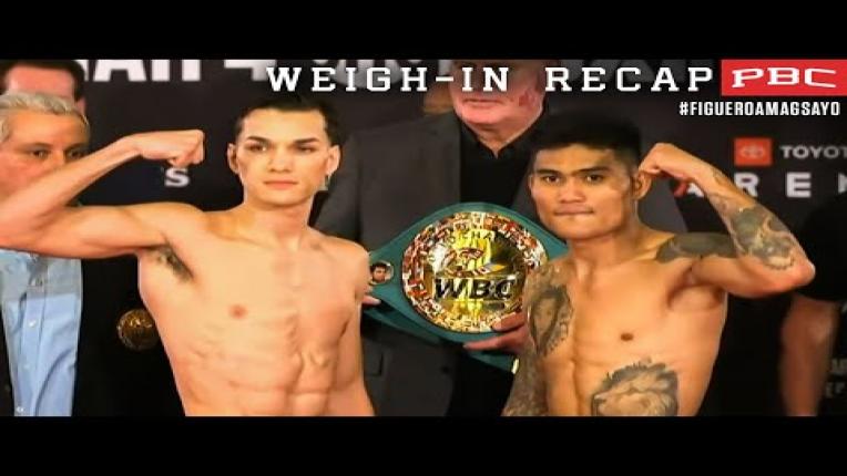 Embedded thumbnail for Figueroa vs Magsayo WEIGH-IN RECAP | #FigueroaMagsayo