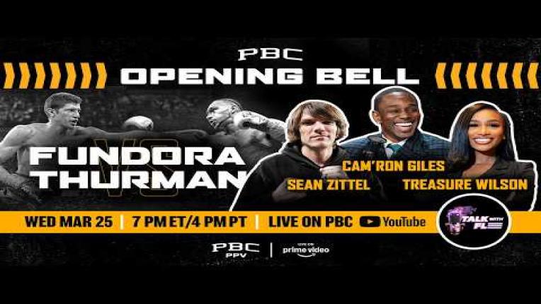 Embedded thumbnail for PBC OPENENING BELL: Fundora vs. Thurman | LIVESTREAM