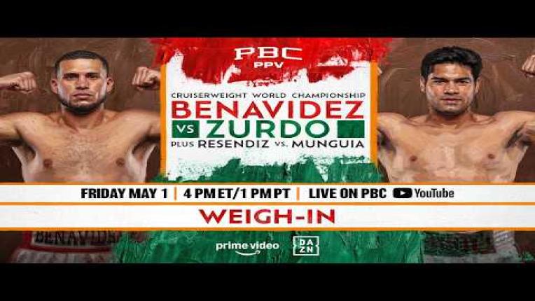 Embedded thumbnail for Benavidez vs. Zurdo WEIGH-IN LIVE STREAM