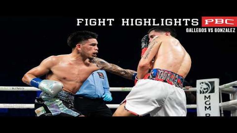 Embedded thumbnail for PBC FIGHT HIGHLIGHTS: Gallegos vs Gonzalez | March 28, 2026