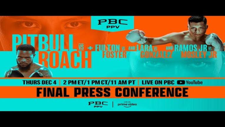 Embedded thumbnail for Pitbull vs. Roach FINAL PRESS CONFERENCE LIVE STREAM