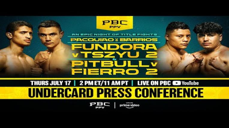 Embedded thumbnail for Pacquiao vs Barrios UNDERCARD FINAL PRESS CONFERENCE LIVESTREAM