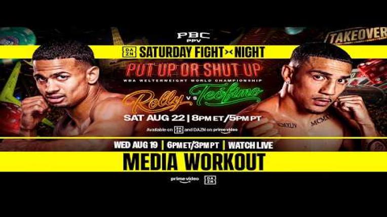 Embedded thumbnail for Rolly vs. Teofimo MEDIA WORKOUT LIVESTREAM