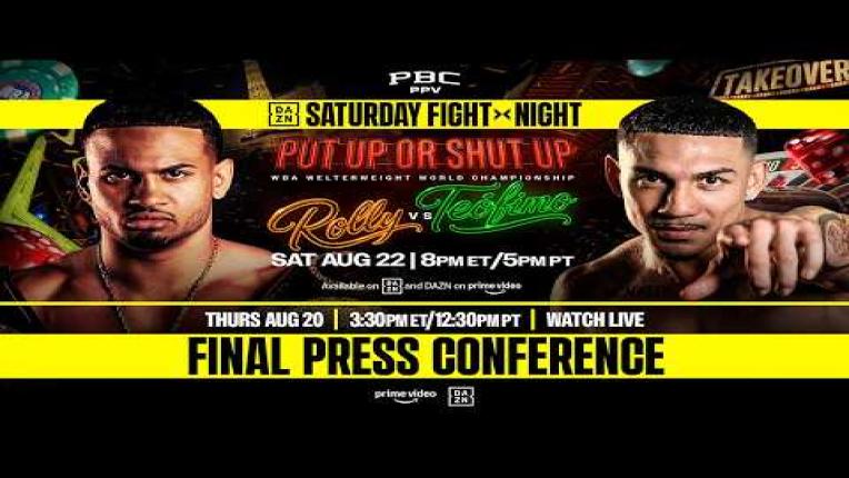 Embedded thumbnail for Rolly vs. Teofimo FINAL PRESS CONFERENCE LIVESTREAM